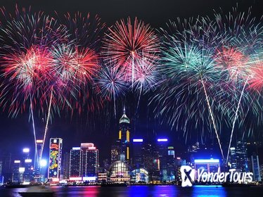 2019 Hong Kong New Year's Eve Fireworks Luxury Open Bar Cruise Authentic Dinner