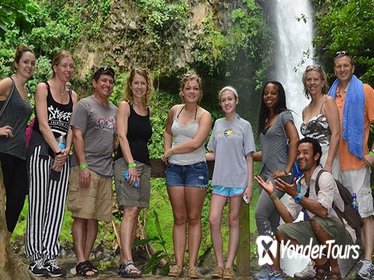 4-in-1 Arenal Volcano Tour: Hanging Bridges, La Fortuna Waterfall, Volcano Hike, and Tabacon Hot Springs