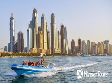 90 Minutes Palm Burj Al Arab and Marina Boat Tour