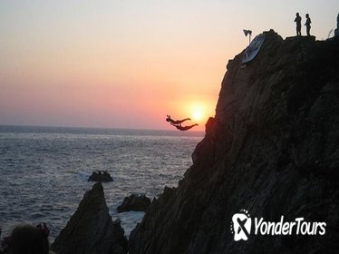 Acapulco Cliff Divers at Night