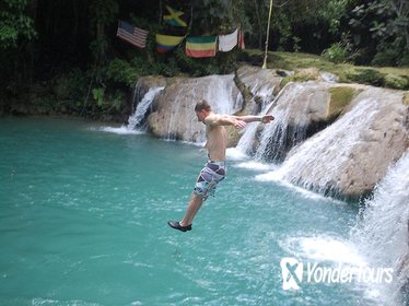 Blue Hole plus Secret Falls and Dunns River Falls Combo from Runaway Bay Hotels