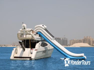 Dubai Luxury Yacht Charter With Yacht Water Slide