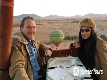 Exceptional Private Hot Air Balloon Morning Flight with Seated Air Breakfast