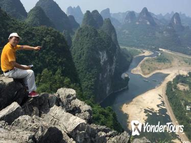 Guilin-Yangshuo one day tour of climbing up mountain& bicycle around countryside