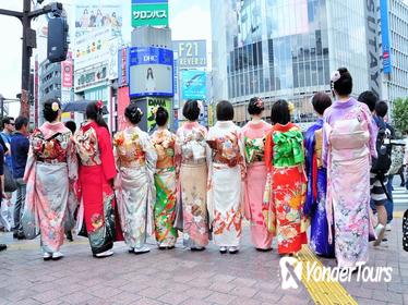 Kimono Rental and Photoshoot at the Shibuya Crossing