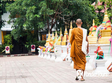 Morning Buddhist Almsgiving and Temples Tour in Chiang Mai
