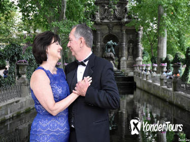 Paris Luxembourg Garden Wedding Vows Renewal Ceremony with Photo Shoot