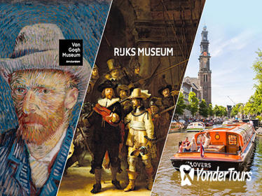 Skip the Line: Van Gogh Museum and Rijksmuseum Tour Including Amsterdam Canal Cruise and Lunch