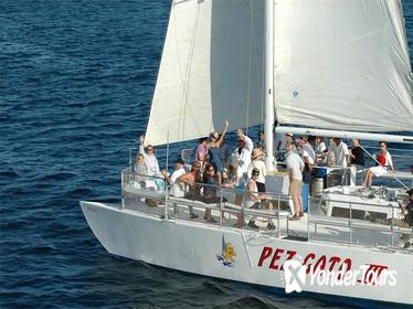 Sunset Party Cruise in Los Cabos aboard the Pez Gato