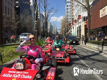Osaka Go Kart Tour including Funny Costume Rental