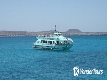 Fuerteventura, Lanzarote, and Los Lobos Glass Bottom Catamaran Cruise with Lunch