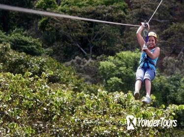 Apaneca Zipline Adventure with Optional Flowers Route Tour