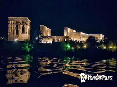 Aswan Philae Temple Sound and Light Show with Private Hotel or Port Transfers