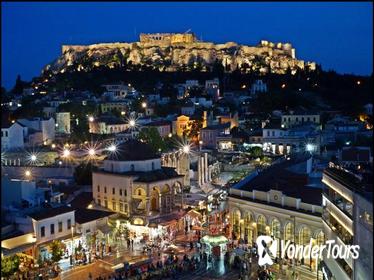 Athens at Night Small-Group Walking Tour with Dinner