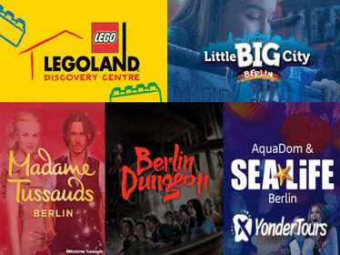 Berlin Attraction Ticket: Madame Tussauds, Dungeon, AquaDom & SEA LIFE, LEGOLAND Discovery Centre, Little Big City