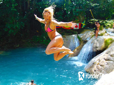 Blue Hole and Secret Falls Day Trip plus Shopping from Montego Bay and Grand Palladium