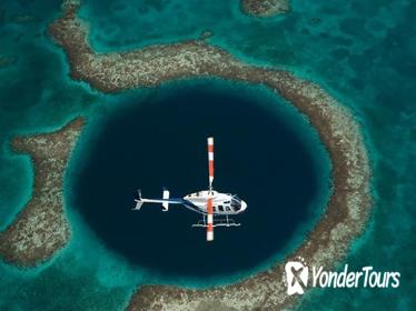 Blue Hole and Turneffe Islands Helicopter Tour