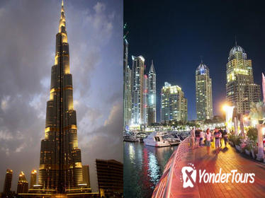 Burj Khalifa at the top 124th Floor with Dubai mall and fountain Show