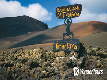 Bus and Entrance to Timanfaya National Park