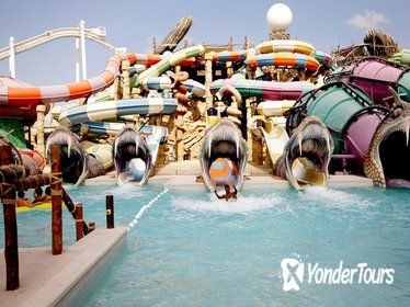 Dubai Yas Waterworld and Ferrari World Private Day Trip with Entrance Tickets