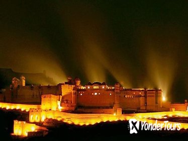 Evening Excursion:Amber Fort Sound and Light Show With Jalmahal and Dinner Thali