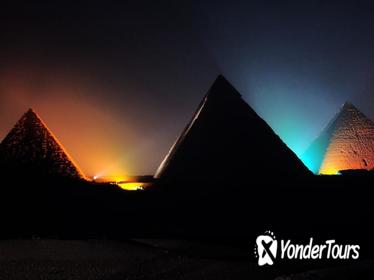 Giza Pyramids Evening Sound and Light Show from Cairo