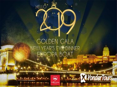 Golden Boat Party on New Years Eve on the Europa Boat in Budapest