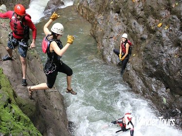 Gravity Falls Waterfall Jumping Canyoning from La Fortuna