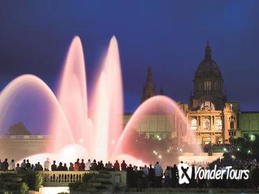 Guided Night Tour with The Magic Fountain by Bus in Barcelona