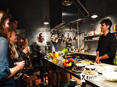 Interactive Spanish Cooking Experience in Barcelona