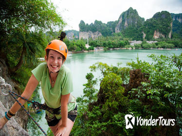 Intermediate-Advanced Half Day Private Rock Climbing Trip at Railay Beach