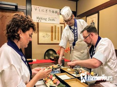 Kuromon market and Dotonbori area Walking tour with Sushi Making Experience