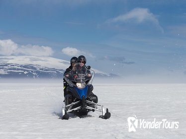 Langjokull Ice Cave and Glacier Snowmobile Day Trip