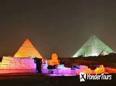 Light and Sound Show at the Pyramids and Sphinx with Private Transfer