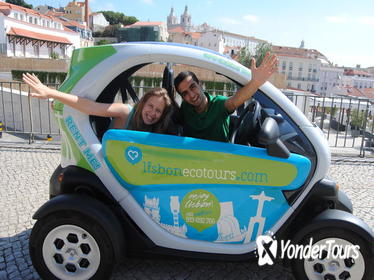 Lisbon Old Town and Downtown Tour in an Electric Car with GPS Audio Guide