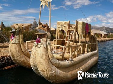 Morning: Uros Floating Islands Tour from Puno