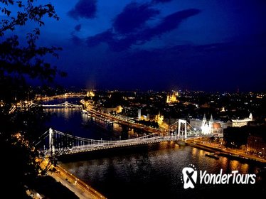Night Helicopter Flight in Budapest