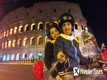 Night in Rome on a Vespa