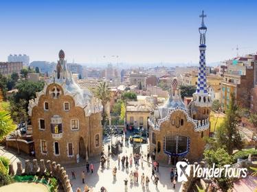 Park Guell Entrance with Casa Batllo and La Pedrera Panoramic Tour