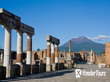 Pompeii and Mt Vesuvius from Sorrento