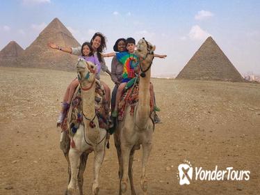 Private Day Trip to Egyptian Pyramids in Giza, Saqqara and Dahshur with Egyptian Barbecue Lunch and Camel Ride