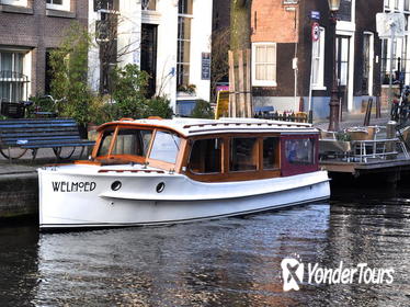 Private Guided Historic Amsterdam Canal Cruise in a Salon Boat