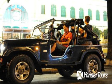 Private Jeep City Tour Saigon by Night and Skybar Drink