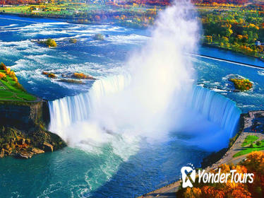 Private Tour of Niagara Falls with Hornblower Cruise, Journey Behind the Falls, Skylon Tower, and Buffet Lunch Private Tour of Niagara Falls with Hornblower Cruise, Journey Behind the Falls, Skylon Tower, and Buffet Lunch