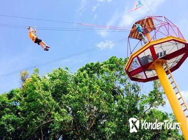 Rainforest Zipline in the El Yunque Foothills from San Juan