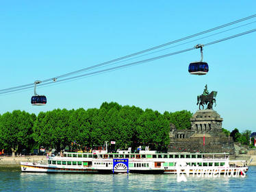 Rhine River Cruise from Koblenz to St. Goare: Loreley Rock, Ehrenbreitstein Fortress and Koblenz Cable Car