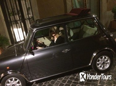 Rome Ancient tour by Night in Mini Vintage Cabriolet with drink