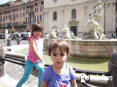 Rome private shore excursion with children: discovering the Baroques Squares