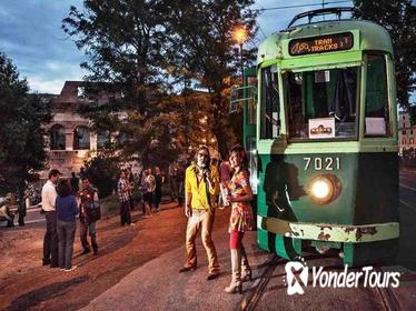 Rome Sightseeing by Antique Tram Including Wine