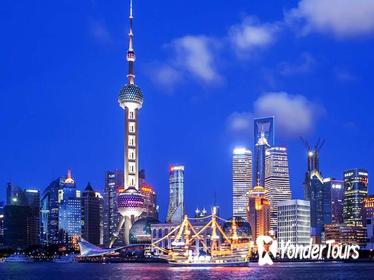 Shanghai Night River Cruise Tour with Xinjiang Style Dining Experience